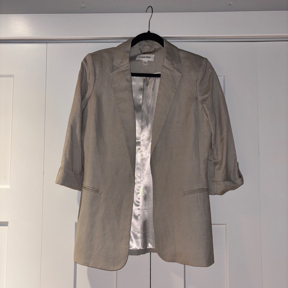 Calvin Klein Women's Beige Blazer